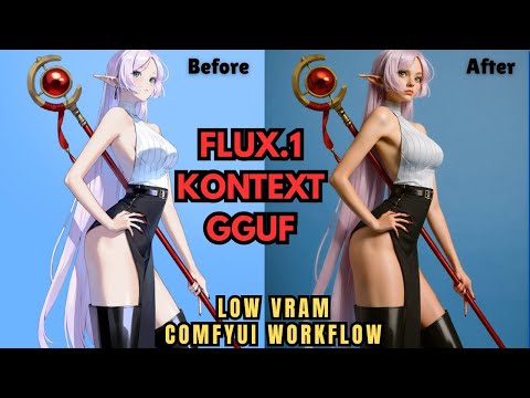 Flux.1 Kontext Dev GGUF - Low VRAM ComfyUI Tutorial - Best AI Image Editor