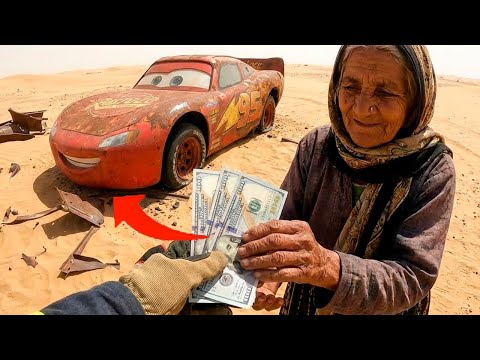 Restoring a Completely Abandoned Lightning McQueen (300$ DEAL) FULL ASMR PROCESS