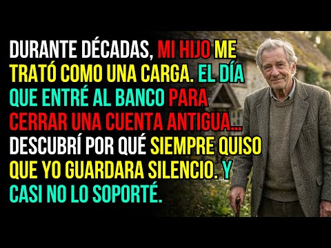 Mi hijo me trató como una carga durante décadas. El día que fui al banco, descubrí el porqué…