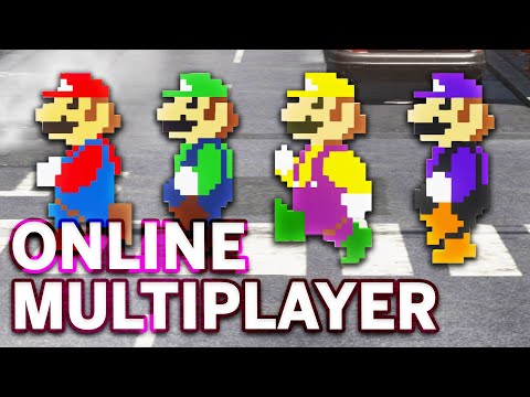 Mario Odyssey Hide n Seek but everyone is 2D