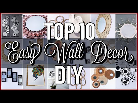 *TOP 10* Easy Dollar Tree Wall Decor DIYs + HACKS you Actually Want To MAKE
