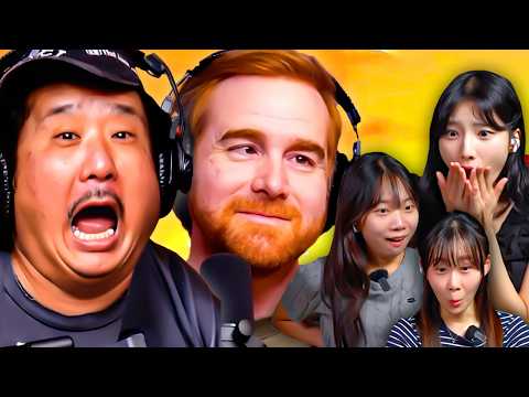 Korean Girls React To The Funniest U.S. Podcasts | 𝙊𝙎𝙎𝘾