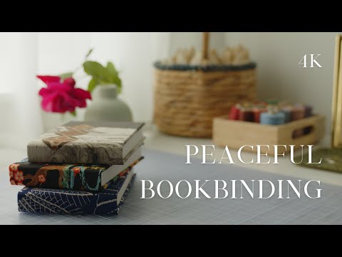 Bookbinding is simply delightful ✦ ASMR case binding process