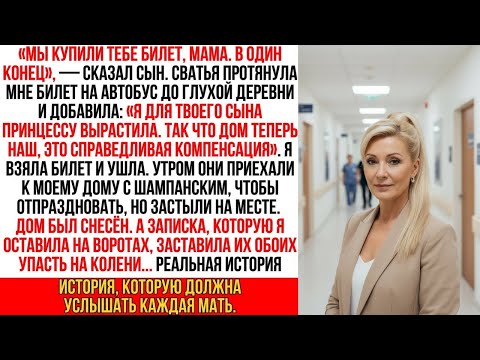 Сын со сватьей «подарили» мне билет в один конец в глухую деревню. Но к утру я приготовила сюрприз …