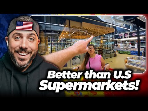 American Reacts to a Romanian Supermarket 🇷🇴