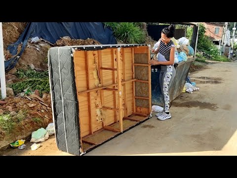 não jogue fora cama velha olha o que da para ser feito DIY ideias