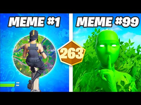 I Tested 100 Memes in Fortnite Tournaments..