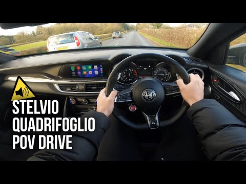 Alfa Romeo Stelvio Quadrifoglio LOUD POV Drive [UK]