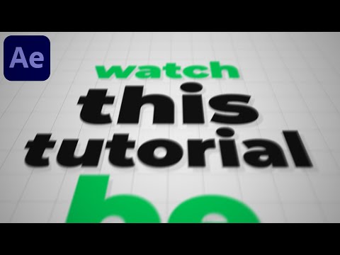 Typography Motion Graphics Animation in After Effects - After Effects Tutorial Kinetic Typography #3