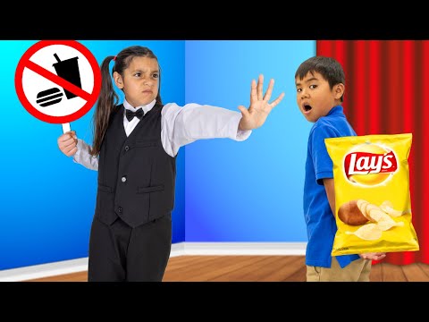 No Candy Allowed! Bobby & Ellie’s Healthy Snack Theater Challenge! 🥦🍭🎬