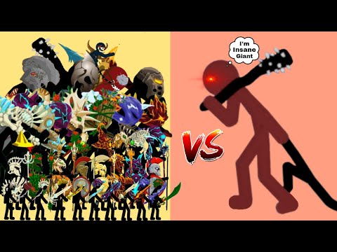 All Figures From Weakest To Strongest - New Insane Giant - Insane Level Eight - Stick War Legacy 