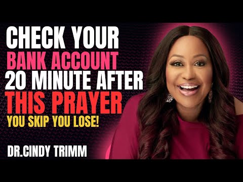 You Will Attract A Financial Miracle By Listening To This Prayer 3 Times  || Dr. Cindy Trimm