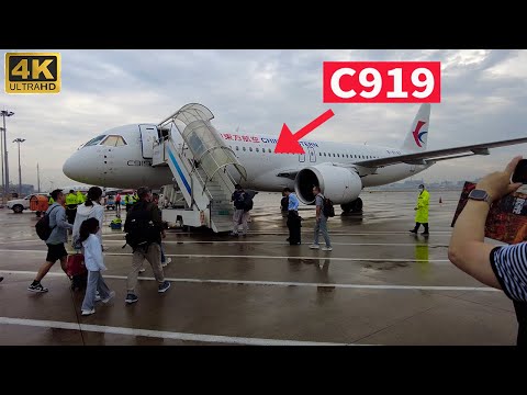 Flying China’s First Pasengers Jet C919｜From Shanghai TO Chengdu 4K