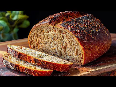 Gesundes Haferflockenbrot in 5 Minuten! KEIN Mehl und KEINE Hefe! ist so einfach und lecker!