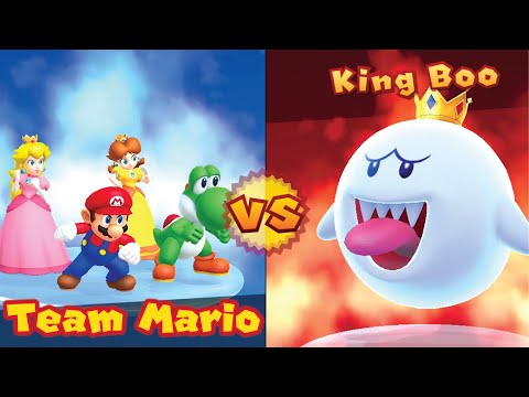 Haunted Trail in Mario Party 10 is AMAZING!! (King Boo Boss Fight vs Mario, Yoshi, Peach, Daisy)