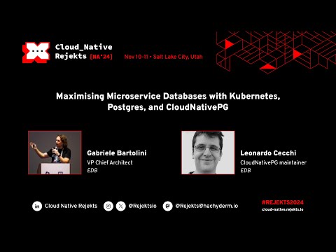 Maximising Microservice Databases with Kubernetes, Postgres, and CloudNativePG