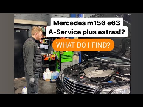 Mercedes w212 e63 AMG, ‘A’ service plus extras!? What do I find during service?