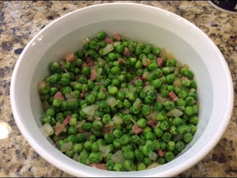 Sweet Green Peas with Country Ham