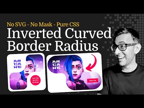 Inverted Curved Border Radius - No Mask & No SVG - WordPress