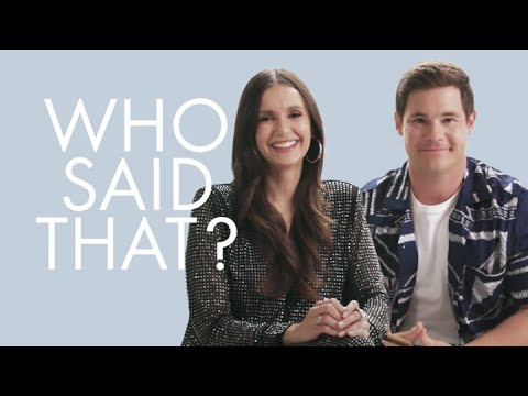 Nina Dobrev & Adam Devine Spot Lines From Harry Potter & High School Musical | Who Said That? | ELLE