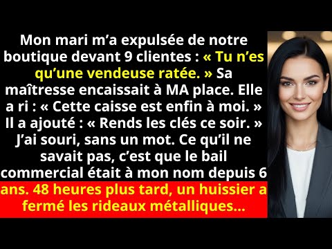 Mon mari m’a expulsée de notre boutique devant 9 clientes : « Tu n’es qu’une vendeuse ratée. » Sa...
