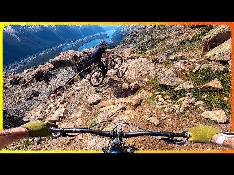 That's A Long Way Down! I Got A Flat Riding Down From The Top of Whistler Mountain