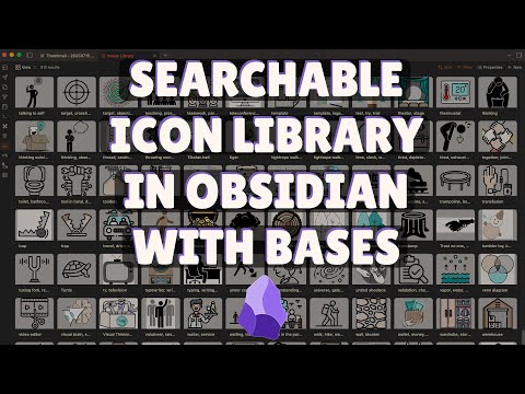 Build a Searchable Icon Library in Obsidian With Bases