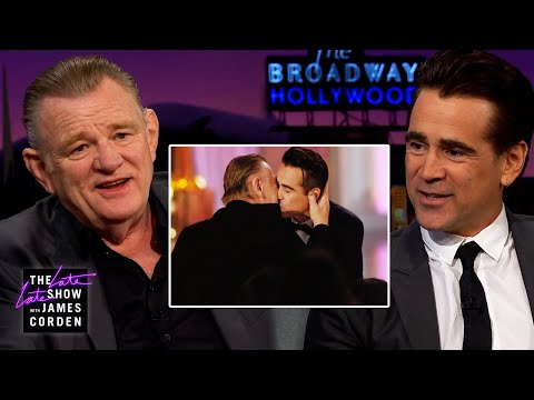 Colin Farrell & Brendan Gleeson Break Down Their Globes Kiss