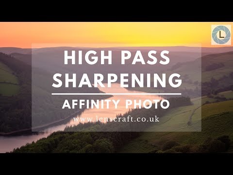 How to Apply High Pass Sharpening in Affinity Photo