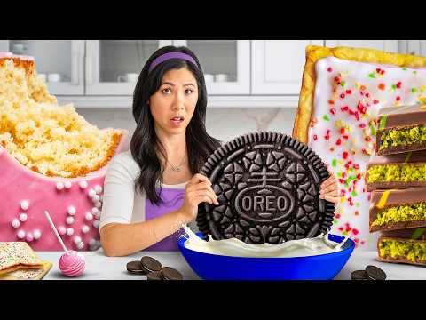 Making GIANT vs TINY Food Challenge! 🍫