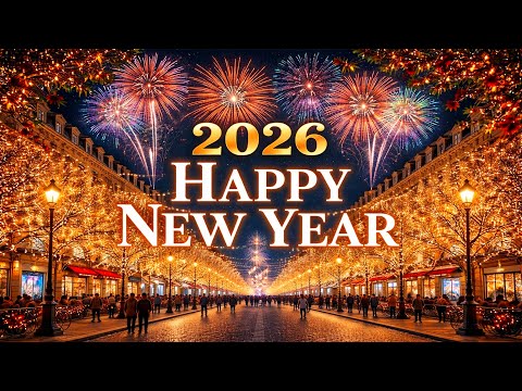 Happy New Year Songs 2026 🎆 Happy New Year Music 🎉 New Year Fireworks 2026 🎊 New Years Eve Music Mix
