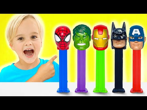 Kids turn into superheroes - Funny toy stories for kids