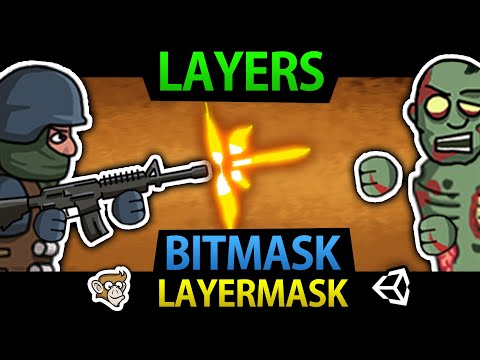 Unity Layers, Layer Mask, Bitmask, Bitwise Operators, Raycasts