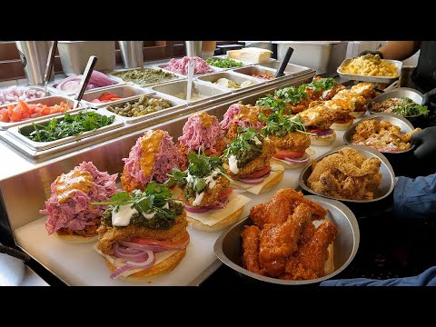 handmade nashville hot chicken burger in world chicken shop