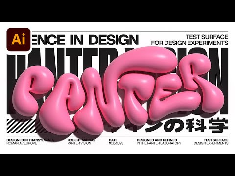 How To Make 3D Distorted Graffiti Bubble Text In Illustrator