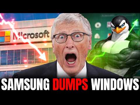 Bill Gates TERRIFIED As Samsung DITCHES Windows For Linux On New Laptops