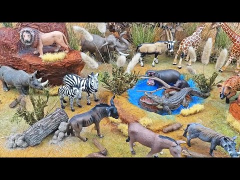 Meet African Safari Animals | Savanna Diorama Craft: Kids' Fun Facts | Fun Learning for Kids