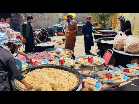 500 KG KABULI PULAO COOKING | WEDDING FOOD IN AFGHANISTAN | HUGE AMOUNT OF KABULI PULAO RECIPE