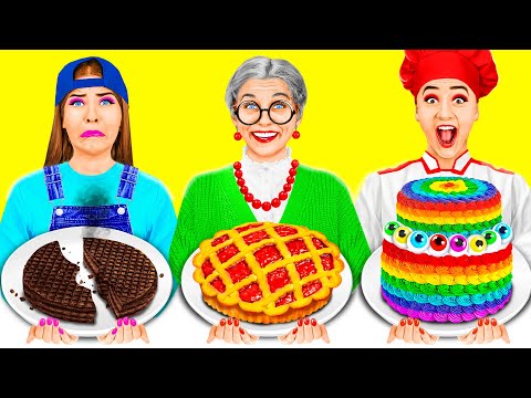 Cabaran Memasak Saya vs Nenek | Cabaran Menghias Kek PaRaRa Challenge