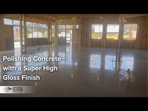 Polishing Concrete In A Williamsport Pa Convenience Store / Super High Gloss Finish