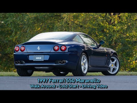1997 Ferrari 550 Maranello - Walk Around • Cold Start • Driving Video