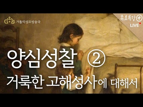 [#목요특강4] 거룩한 고해성사에 대해서2 - 양심성찰 (2022년 11월 10일)