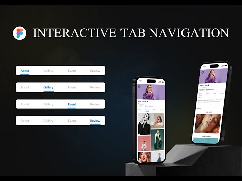 How to design interactive tab navigation on Figma