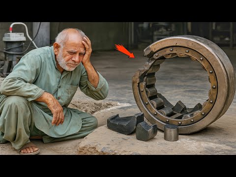 Unbelievable Damage! Caterpillar Cylindrical Roller Bearing Destroyed 😱