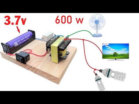 How To Make Inverter 3,7v to 220v B688 , No IC , Simple Circuit Diagram