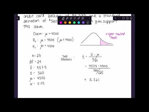 8.3 - Testing a Claim About a Mean