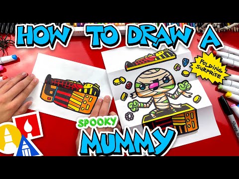 How To Draw A Mummy Folding Surprise