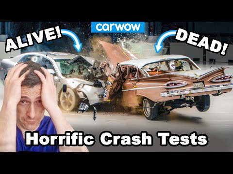 The most horrific crash tests - why you don't want an accident in an OLD car!