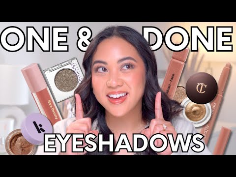 MY FAVORITE ONE AND DONE EYESHADOWS | CREAMS, LIQUIDS, POWDERS AND MORE!