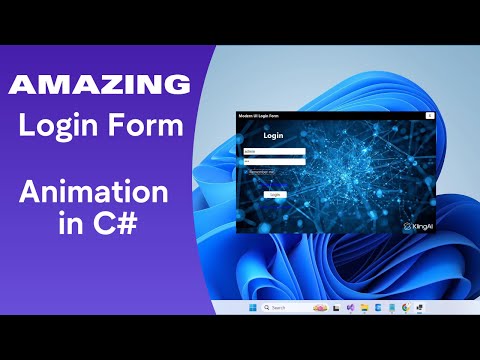 Create an Amazing Animated UI Modern Login Form in C# Visual Studio